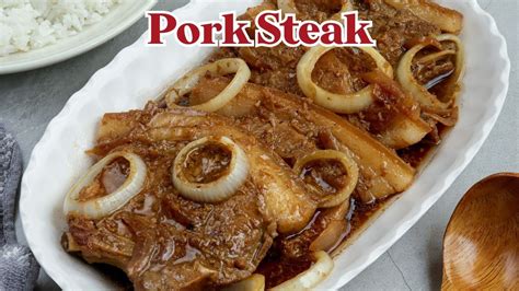 filipino pork steak recipe|Pork Bistek .